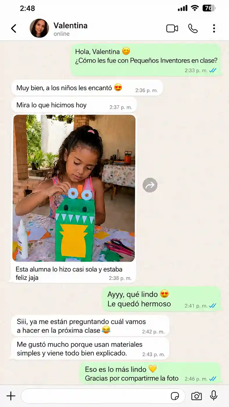 Testimonio de una maestra que usa Pequeños Inventores
